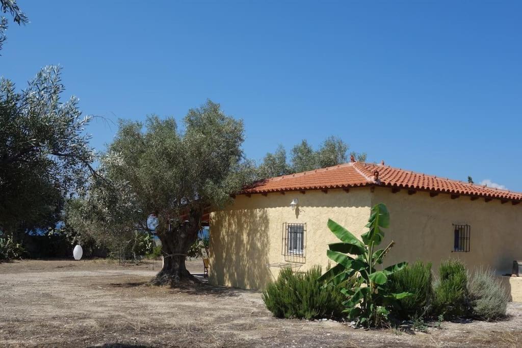 ブリアグメニ湖 House By The Sea At Skaloma, Loutrakiヴィラ エクステリア 写真